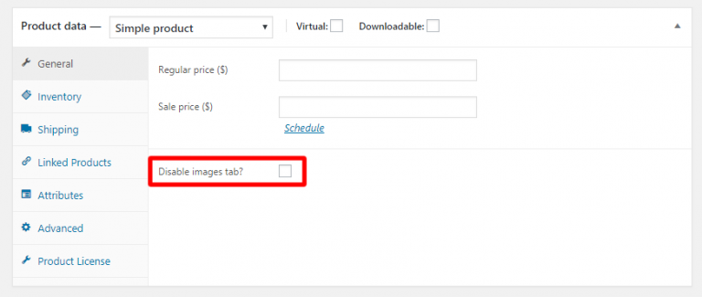 Woocommerce Images Product Tab